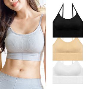 3p  라인 밴딩 심리스 브라렛 3매 세트 노와이어 브라탑 스포츠 브라