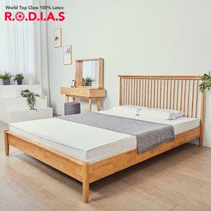 [로디아스] 6cm 싱글 천연라텍스 매트리스 침대 토퍼