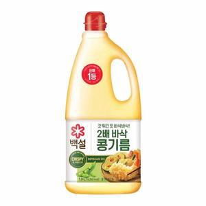 CJ 2배 바삭 콩기름 1.8L 대두유 옥수수유 식용유 식용유추천 식물성오일
