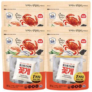 해표 로스팅 꽃게 다시팩 9g 9입 x 4개