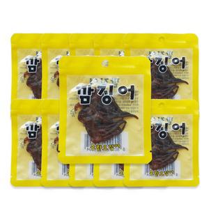 노란 오징어 깜징어 5g 1박스 10개입 문어다리