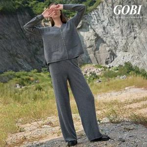 [런칭가 399000원]고비(GOBI) 캐시미어 100  스트레이트 롱팬츠
