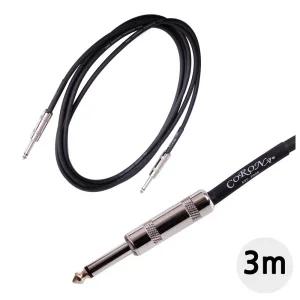 3m) 내추럴 사운드 Black Cable 악기잭/마이크잭/마이크/연장선/기타잭/젠더/연결선/베이스/기타/케이블