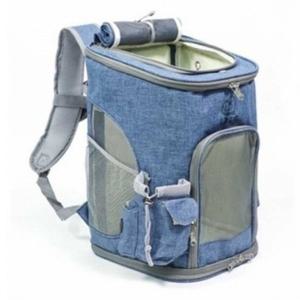 강아지 스퀘어프론트 백팩 일반 블루 1P 고양이 켄넬 WD5BA19