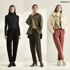 [론칭가 69900원][Christina n Co] 크리스티나앤코 FW 융기모 코듀로이 팬츠 3종