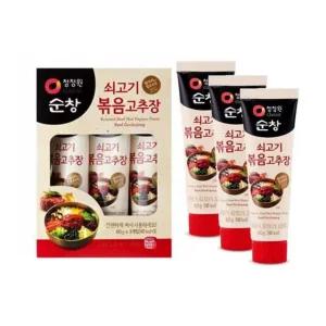 청정원 쇠고기볶음 고추장 만능 양념 고추장60g 3개 맛다시