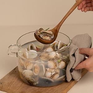 3000ml 강화 내열유리냄비 투명냄비 스파게티 국수요리