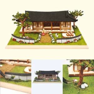 영공방 HO 디오라마 기와다섯칸 만들기 한옥 건축물 목재모형 미니어처 DIY YM963