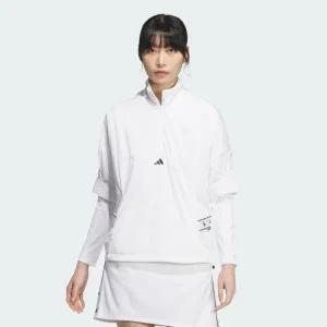 [롯데백화점]아디다스 골프 24FW 여성 윈드레디 쿼터집 반팔 아노락(IM7216)