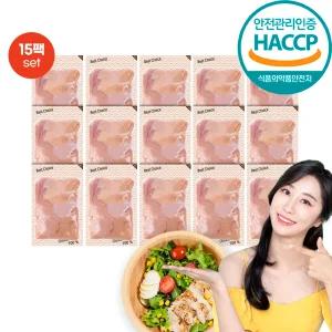 HACCP 특허 매력있닭 한입 국내산 생닭가슴살 3kg 급속냉동 200gX15팩 개별포장