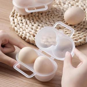 2구 휴대용 계란 보관함 휴대용 에그트레이 계란정리함
