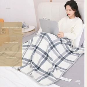블랭킷 무릎담요 무릎 담요 도서관 극세사 똑딱이 겨울