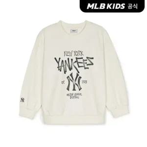 [택가59,000원][MLB키즈]베이직 스트릿 아트웍 맨투맨 NY (Cream)7AMTB0751-50CRS