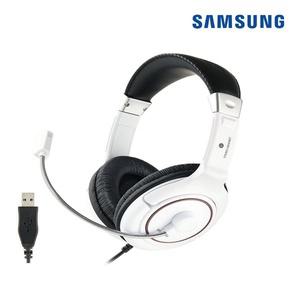 삼성전자 SHS-150UW 화이트 PC 게이밍 어학용 유선 헤드셋