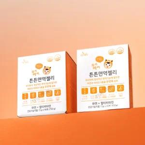 더데이 우리아이 튼튼면역젤리 망고맛 아기아연 종합비타민 어린이비타민D(30포)