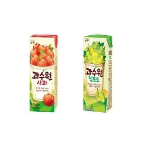 과수원 사과 190ml x 24개 + 청포도 190ml x 24개