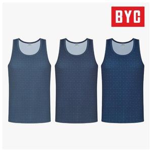 BYC 남성 3매입 민소매 런닝세트 순면 빅사이즈 MCF2209