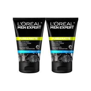 로레알파리 맨 엑스퍼트 퓨어 앤 매트 차콜 아이시 폼 100ml 2개