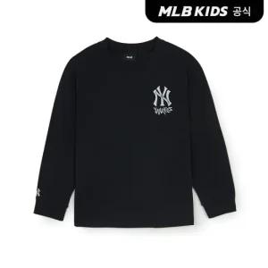 [택가49,000원][MLB키즈 공식] 25SS 베이직 스트릿 아트웍 긴팔 티셔츠 NY (Black) 7ATSB0151-50BKS