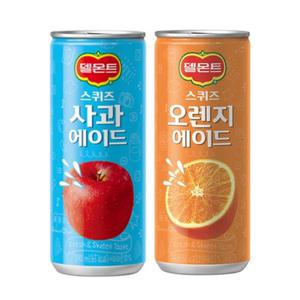 델몬트 스퀴즈 사과 240mlx30캔+오렌지 240mlx30캔