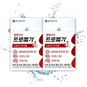 [종근당] 종근당건강 리뉴얼 프로메가 오메가3 트리플 장용성 캡슐 654mg 60캡슐 X 2