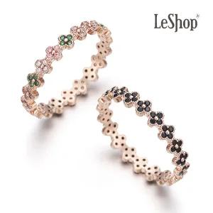 [르샵주얼리] 14K 쁘띠 클로버 레이어드 반지(GoldPlated)_LJ0668BRR