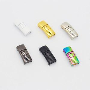 신발끈 크리 에이 티브 DIY 신발 액세서리 넥타이 없음 끈 안전 금속 걸쇠 운동화 문자열 스냅 게으른 버클