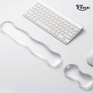 일상이지 투명 물방울 팜레스트 컴퓨터 키보드 마우스 손목 받침대