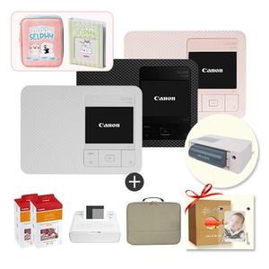 캐논 셀피 CP1500+RP-108 2개+필름+브라운케이스+휴대용 배터리패키지+한정판 봄 패키지