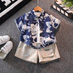 [삐삐네옷가게]남아 주니어 썸머 아일랜드 셔츠 휴가룩