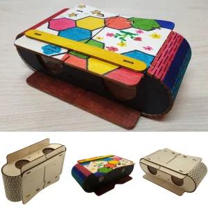 나무 망원경 만들기 입체 쌍안경 볼록렌즈 오목렌즈 특징 빛 굴절 원리학습 창작용 DIY