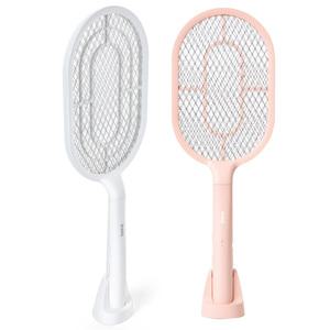 Inoq 대용량배터리 간편충전식 LED UV유도등 전기모기채/해충퇴치기 전격살충기 모기퇴치기 캠핑해충퇴치기