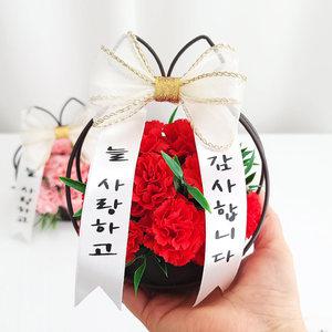 어버이날 카네이션 미니 꽃바구니+꽃바구니 선물 유리돔 원목 무드등 꽃풍선 모음
