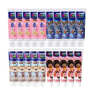 2080 키즈 치약 80g x 10개/2단계 3단계 유아 어린이 초등학생 불소 저불소