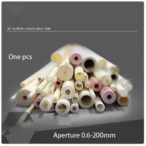 산성 및 알칼리 저항을 위한 250mm 긴 단일 구멍 알루미나 세라믹 튜브