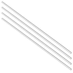 Uxcell 솔리드 투명 아크릴 원형 및 사각 막대, PMMA 바, 가정용, 3mm x 250mm, 5mm x 250mm, 6mm x 250mm, 8mm x 8mm x 250mm, 4 개 DIY