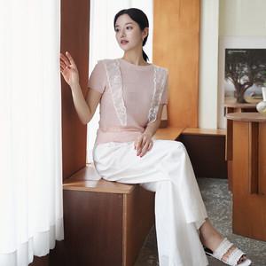 라셀케이프니트 핑크
