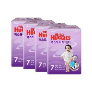 하기스 맥스드라이 팬티형 7단계 공용 32매x4팩