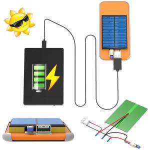 태양광 휴대폰 충전기 만들기 케이스형 태양전지 패널 원리학습 USB 보조배터리 휴대용
