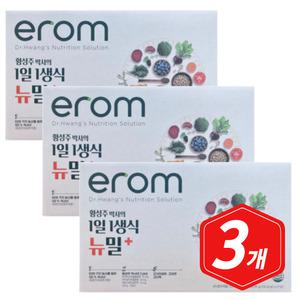 시니어 영양 밸런스 이롬 황성주 1일1생식 뉴밀 플러스 21포/ 3개 고단백 식이섬유 팔라티노스 아연