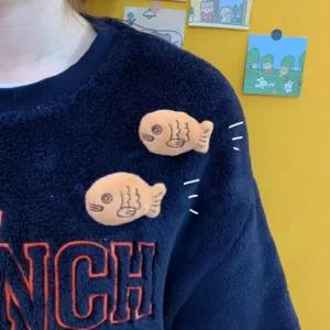 깜찍 붕어빵 인형 브로치 캐릭터 미니 가방 뱃지