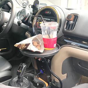 (무료배송) 집게형 자바라 원형 테이블 차박 식탁 트레이/차박트레이/차량