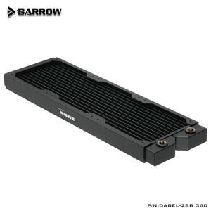 배로우 480 360 240 PC 수냉 라디에이터 쿨러 방열판 G1/4 인치 두께 28mm 구리