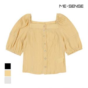 [미센스] 스퀘어넥 퍼프소매 블라우스_MB36BLMD03Z