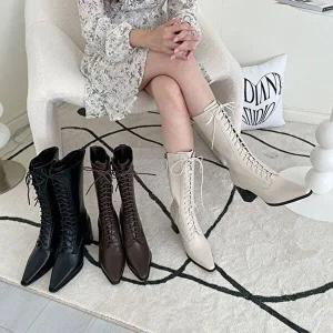 롱부츠 통부츠 세미부츠 데일리 패션 여성롱부츠-WFFOF55