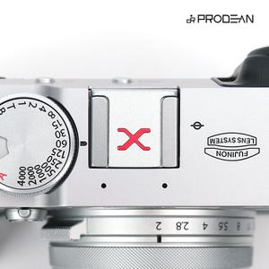 프로딘 후지필름 X 핫슈 커버 실버/레드 X100VI X100F XT5 XT50 XT5