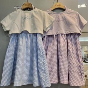 치크 DP01 크롭레이어드티+원피스세트  CKRT2545G