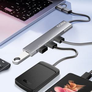 코시 콜린 듀얼 커넥터 (C타입+USB-A) C타입 4포트 허브 UH2214CA 