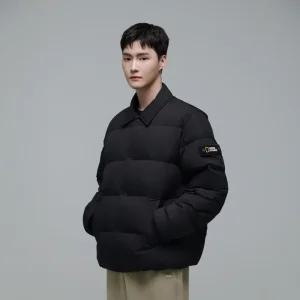 [공식] 내셔널지오그래픽 N244MDW950 카라 경량 구스 다운 점퍼 CARBON BLACK