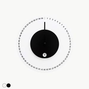 [무케] 코르타도_Foam Wall Clock  2colors) 벽시계 홈데코 오브제 무소음 모노톤